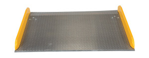 Vestil Aluminum Dock Board Steel Curb - 60 In. x 48 In. 20,000 lb - Silver