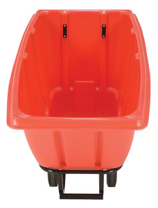 Vestil Plastic Medium Duty Tilt Truck - 1/2 Cubic Yard 850 lb - Red