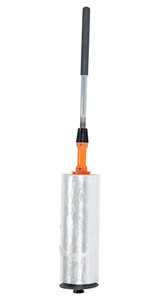 Vestil Plastic/Steel Ergonomic Telescopic Handle Stretch Wrapper - Black/Orange