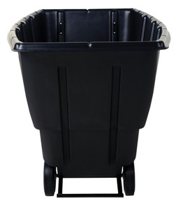 Vestil Plastic Medium Duty Tilt Truck - 1 Cubic Yard 1250 lb - Black