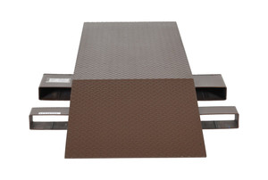 Vestil Steel Wheel Riser - 72 In. x 24 In. x 6-1/4 In. 40,000 lb - Brown