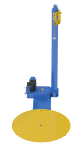 Vestil Steel Semi-Automatic Stretch Wrap Machine - 50 In. Turntable Diameter 4,000 lb Blue / - Yellow