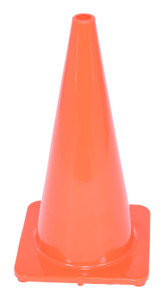 Vestil 100% PVC Standard Duty Traffic Cone - 27-1/2 In. Height - Orange