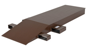 Vestil Steel Wheel Riser - 84 In. x 24 In. x 6-1/4 In. 40,000 lb - Brown