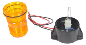 Vestil Acrylic Warning Strobe Light - 3 In. x 4 In. x 5 In. Projection Amber