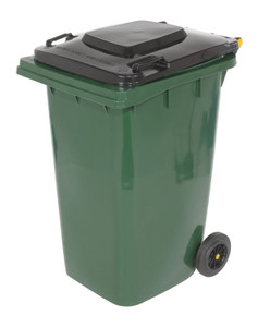 Vestil High Density Polyethylene - 64 Gallon Trash Can - Green
