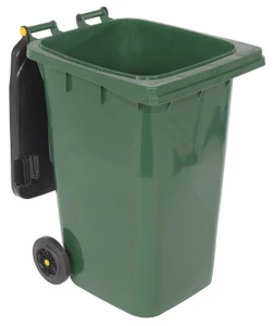 Vestil High Density Polyethylene - 64 Gallon Trash Can - Green