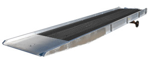 Vestil Aluminum/Steel Yard Ramp Grating - 74 In. x 30 Ft. 25,000 lb - Silver