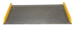 Vestil Aluminum Dock Board Steel Curb - 72 In. x 48 In. 20,000 lb - Silver
