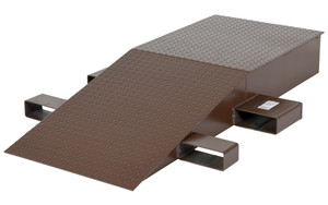 Vestil Steel Wheel Riser - 60 In. x 24 In. x 8-1/4 In. 40,000 lb - Brown