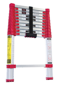 Vestil Aluminum Telescopic Ladder - 10 Ft. 250 lb - Silver