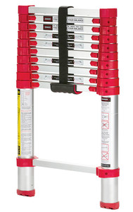 Vestil Aluminum Telescopic Ladder - 10 Ft. 250 lb - Silver