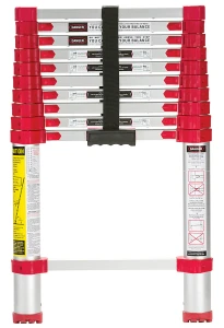 Vestil Aluminum Telescopic Ladder - 10 Ft. 250 lb - Silver