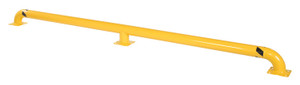 Vestil Steel Wheel Alignment Curb - 144 In. Length 4-1/2 In. Diameter Includes 3 Mounting Brackets - Yellow