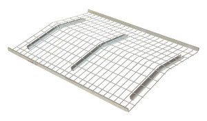 Vestil Steel Pallet Rack Crown Wire Deck - 42 In. x 52 In. 650 lb - Silver