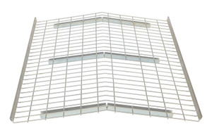 Vestil Steel Pallet Rack Crown Wire Deck - 42 In. x 52 In. 650 lb - Silver