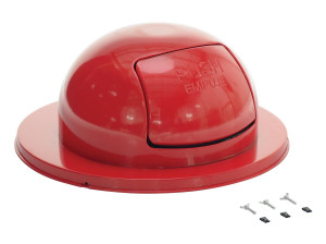 Vestil Steel Waste Disposal Top for - 55 Gallon Drums - Red