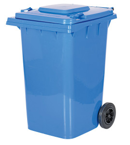 Vestil High Density Polyethylene - 95 Gallon Trash Can - Blue