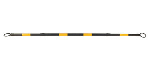 Vestil Plastic Traffic Cone Bar - 84 In. Extended Width Black / - Yellow