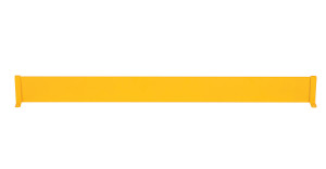 Vestil Steel Square Safety Handrail Toe Board - 44-5/8 In. x 3-7/8 In. x 4 In. - Yellow