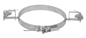 Vestil Carbon Galvanized Steel Tilting Drum Ring - 55 Gallon Drum 1,200 lb - Gray