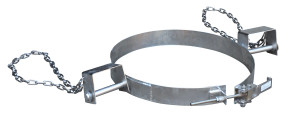Vestil 304 Stainless Steel Tilting Drum Ring - 55 Gallon Drum 1,200 lb - Silver