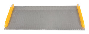 Vestil Aluminum Dock Board Steel Curb - 60 In. x 36 In. 15,000 lb - Silver