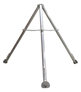 Vestil Aluminum Fixed Tripod Stand - 114-1/8 In. x 114-1/8 In. x 112 In. 1,000 lb - Silver
