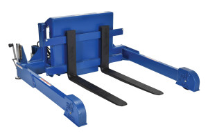Vestil Steel Tilt Master Straddle AC Powered - 2,000 lb - Blue