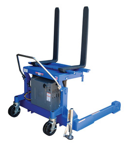 Vestil Steel Tilt Master Straddle DC Powered - 12 Volt 2,000 lb - Blue