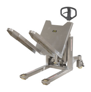 Vestil Stainless Steel Tilt Master Manual - 2,200 lb - Silver