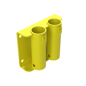 Safety Rail Co. Face Mount Bracket, Double Extended, Yellow