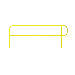 Safety Rail Co. Pit Finish Safety Rail, 10 ft, Yellow
