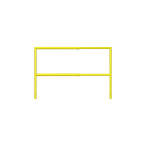 Safety Rail Co. Mobile Adjustable Rail, 3'-5', Yellow
