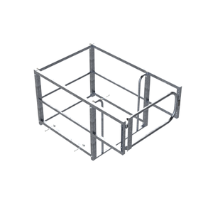 Safety Rail Co. 48 x 48 4-Piece Hatchguard with 48" Gate, Galvanized