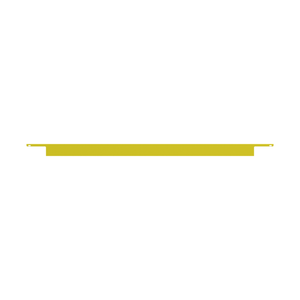 Safety Rail Co. Metal Toeboard for Mobile, 2', Yellow