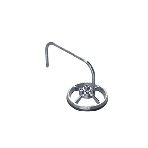 Safety Rail Co. Enduraline Corner Support Base and Railing, Galvanized