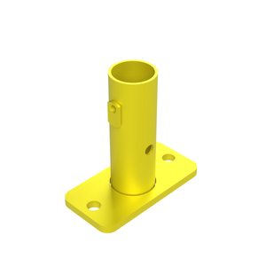 Safety Rail Co. Permanent Mount, Single, Yellow