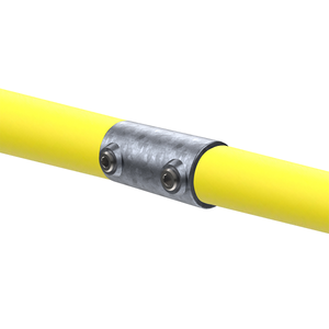 Safety Rail Co. Modular Galvanized Pipe Fitting, Straight Coupling, 1-1/4 in