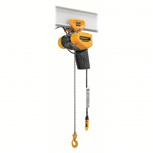 SEQG Electric Chain Hoist with Geared Trolley Lift-Capacity 1/2 Ton EQG005SD Electric Chain Hoist with Geared Trolley HARRINGTON