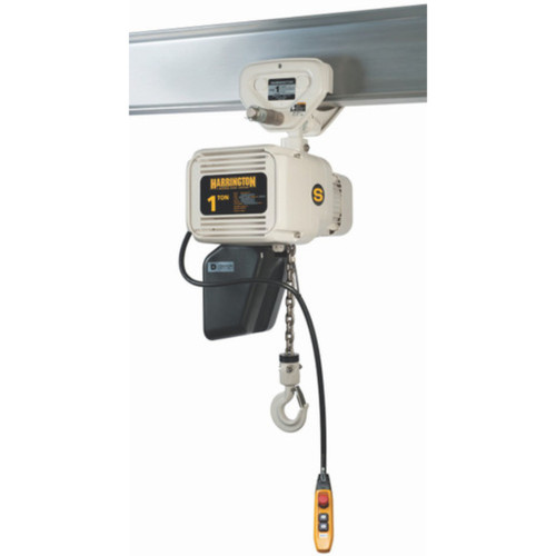 NERP-FG Electric Food Grade Chain Hoist with Push Trolley Capacity 1/4 Tons NERP003L-FG Electric Chain Hoist with Push Trolley HARRINGTON
