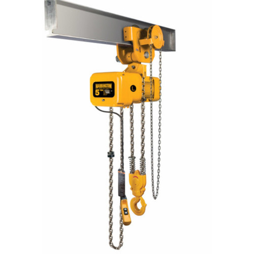 NERG Electric Chain Hoist with Geared Trolley Lift-Capacity 1 1/2 Tons NERG015S Electric Chain Hoist with Geared Trolley HARRINGTON