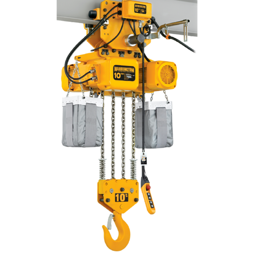 Harrington ERM Series Electric Chain Hoist with Motorized Trolley - 20 Ton - 15 ft Lift