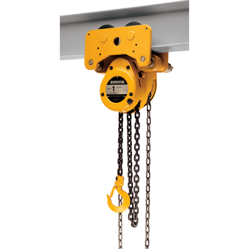 Harrington G-NTH Series Low-Headroom Trolley Hoist - 5 Ton - Geared Type
