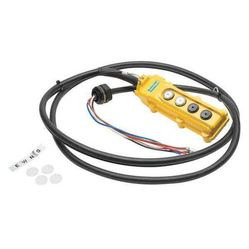 Pendant Station, Product Type Pendant Station, Connection Type Wired, Controller Cord Length 11 ft, Functions Up/Down, Trolley Traversing, Controls Push Button Pendant, Operating Range Not Applicable, Color Yellow, Compatible Hoist Type Electric Chain Hoists, Compatible Series SNERM, Compatible with Grainger Part Number 6JGC2, Compatible with Manufacturer Part Number SNERM030C-L-15, Compatible Load Capacity 6,000 lb, For Use With Hoists, Overall Length Not Applicable Pendant Station, Product Type Pendant Station, Connection Type Wired, Controller Cord Length 11 ft, Functions Up/Down, Trolley Traversing, Controls Push Button Pendant, Operating Range Not Applicable, Color Yellow, Compatible Hoist Type Electric Chain Hoists, Compatible Series SNERM, Compatible with Grainger Part Number 6JGC2, Compatible with Manufacturer Part Number SNERM030C-L-15, Compatible Load Capacity 6,000 lb, For Use With Hoists, Overall Length Not Applicable