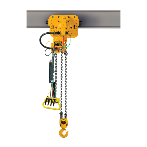 Harrington TCRM Series Air Powered Trolley Hoist - 1 Ton - Pendant Control