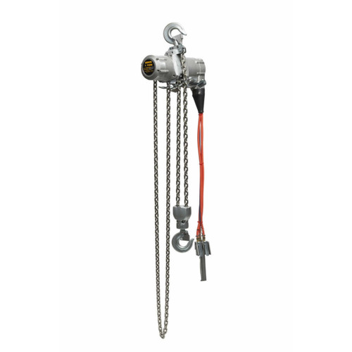 Harrington TCSM Series Air Powered Trolley Hoist - 1/2 Ton - 10 ft Lift