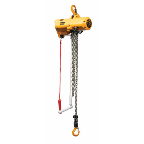 ERP Electric Chain Hoist with Push Trolley 15' Lift-Capacity 1/4 Tons ERP003H Electric Chain Hoist with Push Trolley HARRINGTON