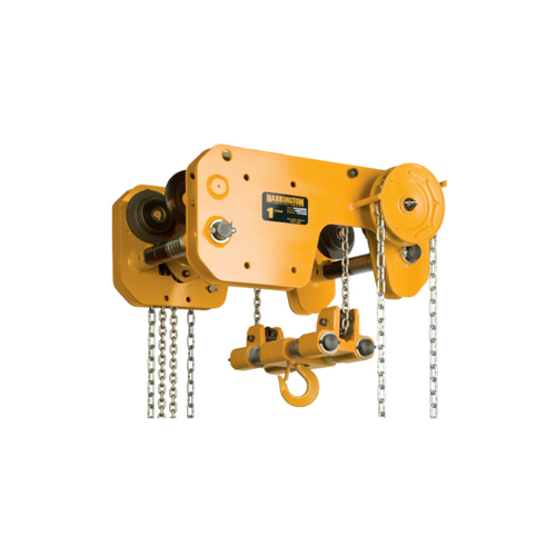 Harrington SHB Series Ultra-Low Headroom Trolley Hoist - 3 Ton - 20 ft Lift