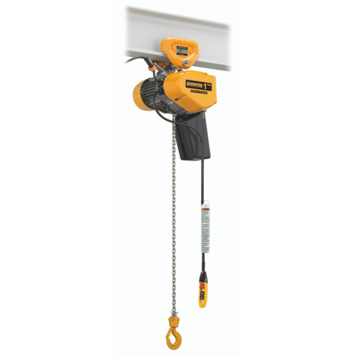 SEQP Electric Chain Hoist with Push Trolley 20' Lift-Capacity 1 Tons EQP010SD Electric Chain Hoist with Push Trolley HARRINGTON